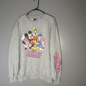 Disney Mickey &‎ Minnie & Friends Crewneck Sweatshirt  Sz XL